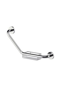 Resim Yaşlı Hasta Engelli Paslanmaz Sürgerlikli Açılı Tutma Tutunma Barı Gri 