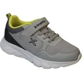 Resim Kinetix KİNETİX Erkek Çocuk Siyah Gri Çırtlı Comfort Rahat Taban Sneaker Spor Ayakkabı 