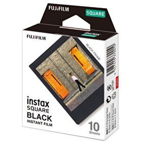 Resim Fujifilm Instax Square Black Edition 10'lu Kare Özel Film 