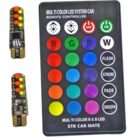 Resim Temiz Pazar Carub AMPUL12V T-10 Çakarlı Kumandalı Yeni Nesil 