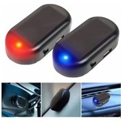 Resim Araç İçin Caydırıcı Solar Enerji İle Şarj Olan Güçlü Yapışkanlı Işıklı Plastik Mini Sahte Alarm 