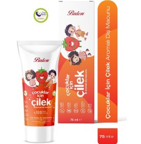 Resim Balen Doğal Çocuklar İçin Çilek Özlü Diş Macunu 75 Ml Beyazlık 