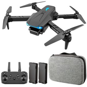 Resim Vkemall S89 Çift Pilli Katlanabilir Dört Eksenli Drone - Hız Kontrolü, Başsız Mod, Tek Tıkla Kalkış/iniş, Siyah, Saklama Çantası 