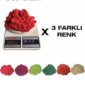Resim Kinetik Kum 3 Renk 350G 3 Adet 