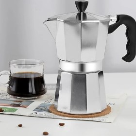 Resim Espresso Mocha Pot Taşınabilir Kahve Makinesi Pot Kahve Makinesi Barista Paslanmaz Mocha Espresso 