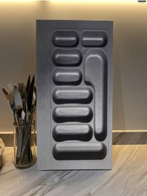 Resim Ecolux 76 x 49 Çekmece İçi Kaşıklık Antrasit 