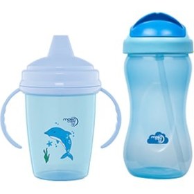 Resim Mooncare Life Enjoy Akıtmaz Alıştırma Bardağı 240 Ml & Renkli Pipetli Bard 