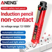 Resim ANENG VD802 Taşınabilir Temassız AC Dedektör Test Cihazı NCV Hassasiyet Kalem Stili Elektrik Göstergesi LED Voltaj Ölçer Vape 12-1000v 