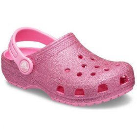 Resim Crocs Classic Glitter Clog Kız Çocuk Terik Simli Pembe 206992-669 