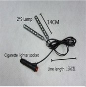 Resim Yeşil Araba Aksesuarı İç Dekoratif Atmosfer Işığı Lambası Şarj Led İç Zemin Dekorasyon Işıkları 