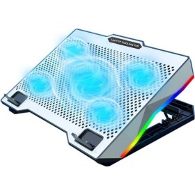 Resim Sones S605 Rgb Işık 5 Sessiz Fan Ayarlanabilir Yükseklik Standlı Oyun Dizüstü Bilgisayar Soğutma Pedi 
