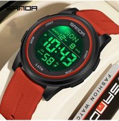Resim Gaojunshop01 Sanda Erkekler İçin Büyük Ekranlı Anti Darbeli Çok Fonksiyonlu Yeşil Spor Elektronik Saati Diğer 