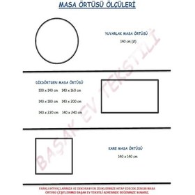 Resim Ithal Pvc Muşamba - Desenli Silinebilir Masa Örtüsü Tnr 08 Krem 