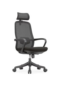 Resim Ofisbazaar Rose Manager Ergonomik Fileli Yönetici Koltuğu Ergonomik Başlıklı Ofis Koltuğu Siyah Siyah 