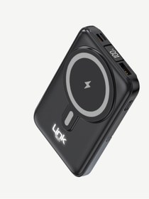 Resim Linktech WF27 Mini Led Ekranlı Çoklu Kablolu 10000 mAh Wireless Şarjlı Powerbank 