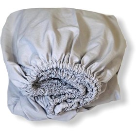 Resim Bebek Özel Pamuklu Bebek Ve Çocuk Lastikli Çarşaf Gri 70x120 