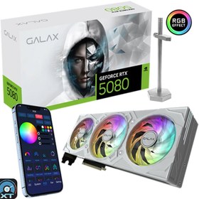 Resim Galax GeForce RTX 5080 1-Click OC White 16GB GDDR7 256 Bit DLSS 4 Ekran Kartı (58NZN6MDBCWH) 