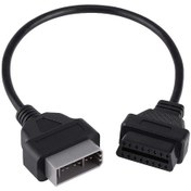 Resim 14 Pin'den 16 Pine 14 Pin Obd1'den 16 Pin Obd2 Teşhis Kablosuna Adaptör Konnektörü, Nissan 14 Pin'den Obd 16 Pine Uygundur 