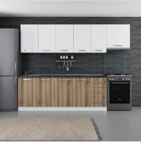 Resim Minar 280 Cm Mutfak Dolabı Beyaz Dore 280-d10 