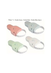 Resim Boatshop1 6 Adet Kendinden Sıkılan Vücut Ölçüm Bandı Bej Yeşil Toz Mavi Bel Kalça Kol Baş Çevresi Ölçümü İçin Esnek Şerit Metre Fitness Ev Kullanımı 