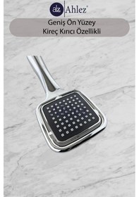 Resim Ahlez Elite Kare Tek Fonksiyonlu Duş Başlığı Poşet Ambalaj Krom 