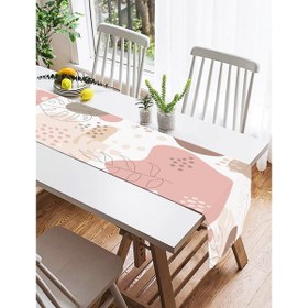 Resim Beyaz Zemin Üzerinde Pastel Renkli Yaprak Desenli Dijital Baskılı Özel Tasarım Süet Runner 