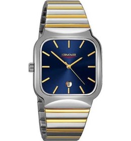 Resim Prestigegoods Skmeı 9361 Gümüş Altın Kasa Mavi Kadran Kahverengi Kuvars Saat, Paslanmaz Çelik Kayış, İş Rahat Kare Dizayn Kahverengi 