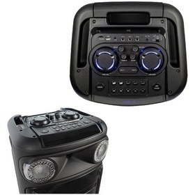 Resim Midex MXR-1100HX Taşınabilir Seyyar Portatif 3 Mikrofonlu Işıklı Ses Sistemi Hoparlör (1100 Watt) 