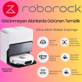 Resim Roborock Ultra Akıllı Robot Süpürge Beyaz 