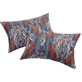 Resim 2li Yastık Kılıfı Hitit Lacivert Lacivert 