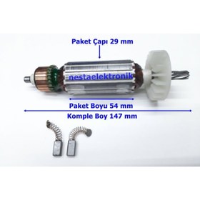 Resim Nesta Sithill Tipi Koyun Ve Keçi Kırpma Makinesi Endüvi Rotor Kollektör Ve Kömürü 