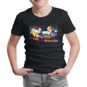 Resim Lordd T-Shirt Lorddd T-Shirt Breaking Bad - In The Car Siyah Çocuk Tshirt 