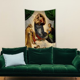 Resim The Sistine Madonna Duvar Örtüsü - 100 cm x 135 cm 