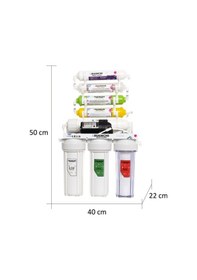 Resim 8 Aşamalı Pompalı Alkali-Detox Su Arıtma Cihazı 