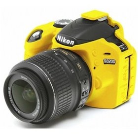 Resim EasyCover Nikon D3200 Silikon Kılıf ECND3200Y(Sarı) 