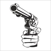Resim TECHNOPA SİLAHLAR FOLYO STİCKER 90 cm uzunluk 