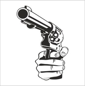 Resim TECHNOPA SİLAHLAR FOLYO STİCKER 90 cm uzunluk 