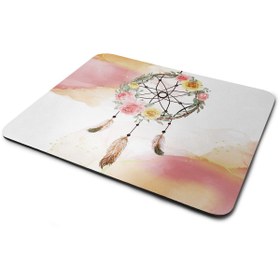 Resim WuW Düş Kapanı Pembe Dikdörtgen Kaymaz Taban Mouse Pad 