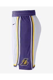 Resim Nike Los Angeles Lakers NBA Erkek Beyaz Basketbol Şort AJ5616-100 