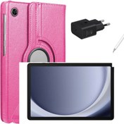 Resim Samsung Galaxy Tab A9 8/128 GB 9 Inch GRAFİT Tablet + PEMBE Kılıf +Kalem+SARJ BAŞLIĞI (TÜRKİYE GARARANTİLİ) 
