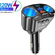 Resim Jingyi Araba Handsfree Bluetooth Fm Verici 12V LED Ekran Çift USB Araç Şarj Cihazı Otomatik Çakmak Desteği U Disk Müzik Çalma (Yurt Dışından) 