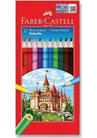 Resim Faber-castell Kuru Boya Red Line Tam Boy 12 Renkkarton Kutu12 Li 5171 116312 Karışık 