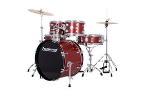 Resim Ludwig Accent Fuse LC19014 Red Sparkle Akustik Davul Seti 