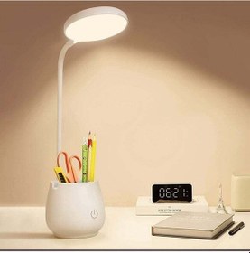 Resim Göz Korumalı, 3 Renk Modlu, Şarj Edilebilir Led Masa Lambası, Öğrenci Yurtları İçin Mükemmel 