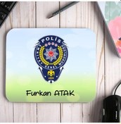 Resim Polis Memuruna Hediye Özel Isimli Mouse Pad 