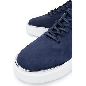 Resim Tamer Tanca Erkek Hakiki Deri Lacivert Nubuk Sneakers & Spor Ayakkabı 352 22025 Erk Ayk Y25 Lacı Nbk Lacivert 