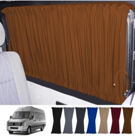 Resim Oto Pandami Volkswagen Crafter 1.nesil Orta Şase 2006-2016 Uyumlu Taba Raylı Oto Perde Takımı 