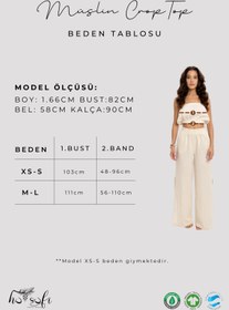Resim Husufi Müslin Crop Top Naturel 