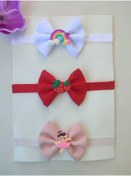 Resim Candy Store 3lü Figürlü Fiyonk Bebek Bandana 