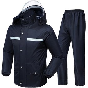 Resim Motosiklet Yağmurluk Rüzgar Geçirmez Yağmur Ceket Yansıtıcı Su 